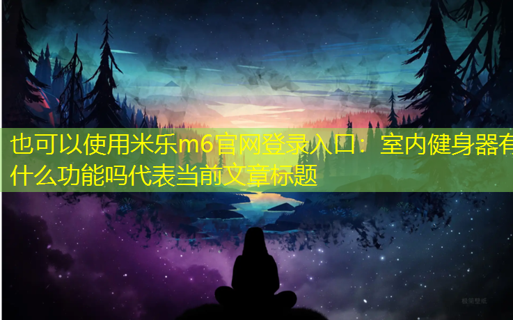 室内健身器有什么功能吗